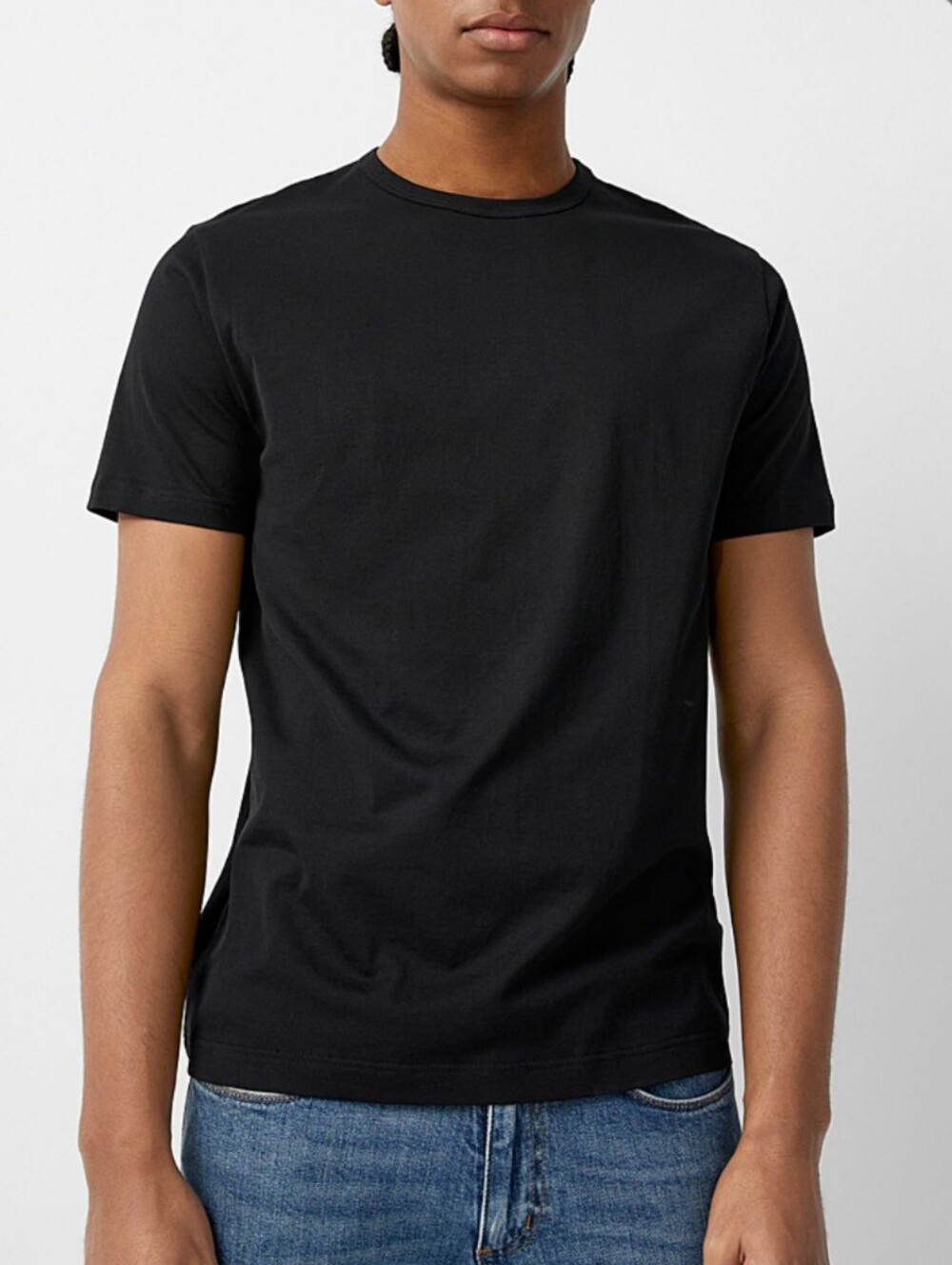 Sunspel James Bond t shirt Pima Cotton crew neck black Medium